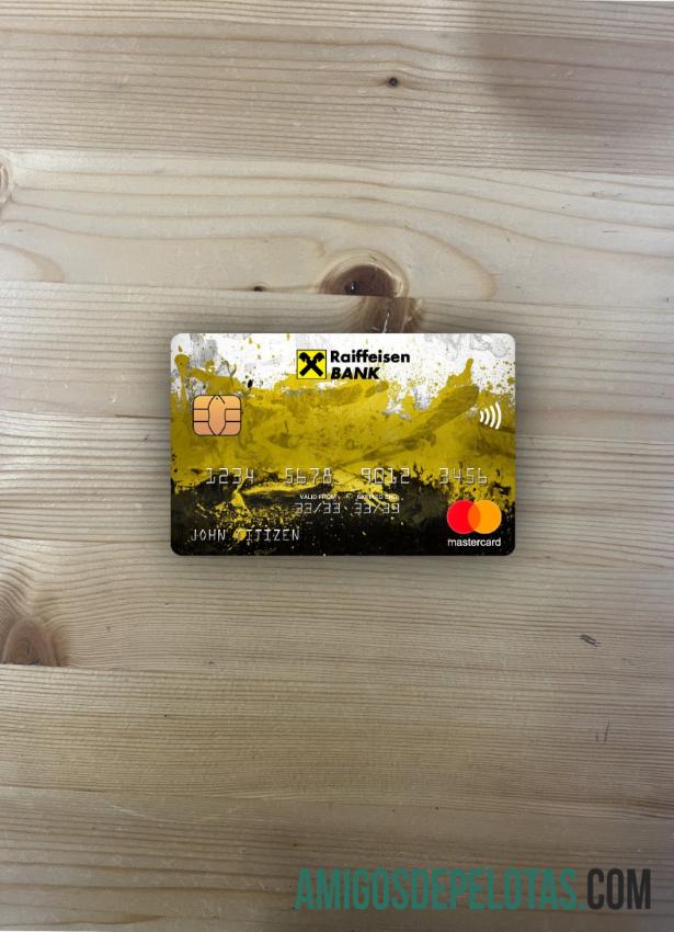 Romênia Raiffeisen Bank Mastercard Photolook Front exemplo